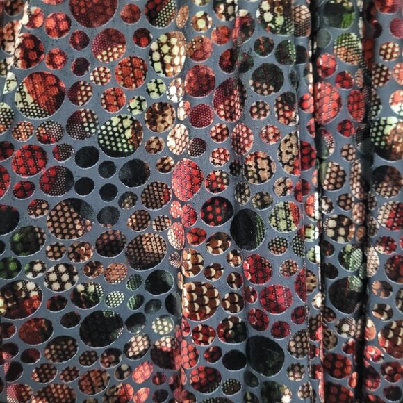 Ego Trippin Multicolor Velvet Maxi Dress Size XXS Long Sleeve Witchy Whimsigoth - Picture 9 of 11